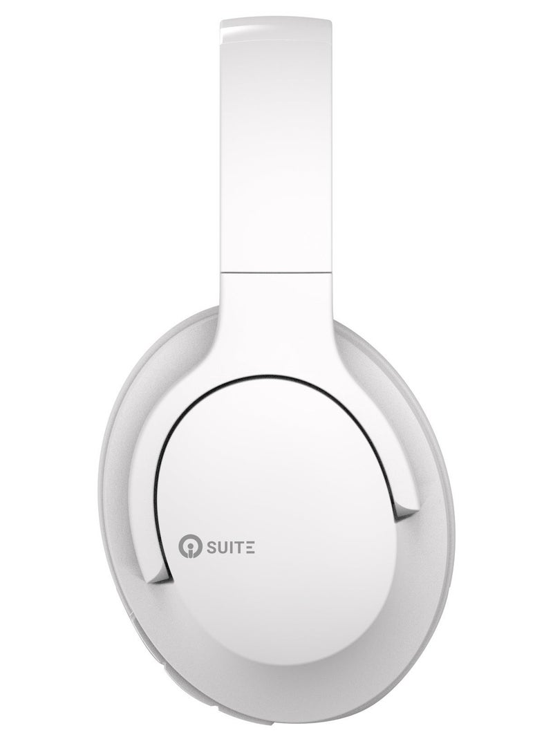 iOsuite Focus 8 Wireless Over-Ear Headphones with 40–45H Playtime, 40mm Hi-Fi Drivers, 3 EQ Modes, Bluetooth 5.3, Built-in Mic, Foldable Design, Type-C Charging, Wired & Wireless – Ice Grey - Image 2